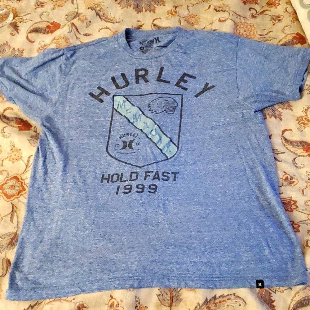 Hurley Light Blue Tee Shirt Medium